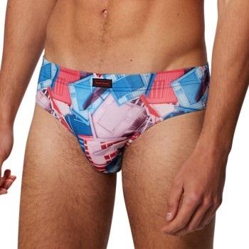 Bruno Banani 3P Beach Life Brief Blå/Rosa polyester Small Herre