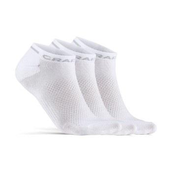 Craft Strømper 3P Core Dry Shafless Socks Hvit nylon Str 46/48