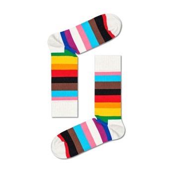 Happy socks Strømper 3P Pride Stripe Sock Hvit Mønster bomull Str 41/4...