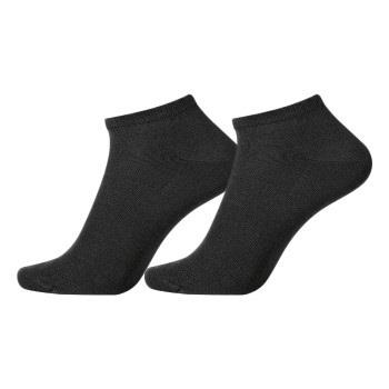 Egtved Strømper 2P Cotton Footie Sock Svart Str 40/45