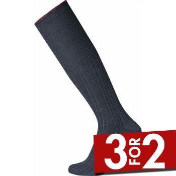 Egtved Strømper Pure Wool Kneehigh Sock Marine ull Str 40/43 Herre