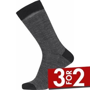 Egtved Strømper Twin Wool Cotton Sock Svart Str 45/48