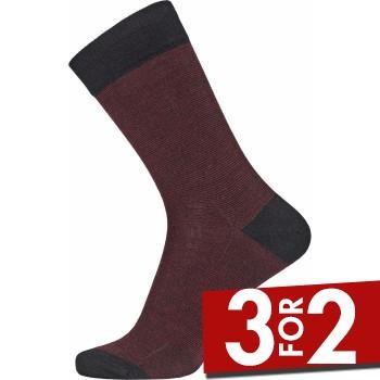 Egtved Strømper Twin Wool Cotton Sock Rød Str 40/45