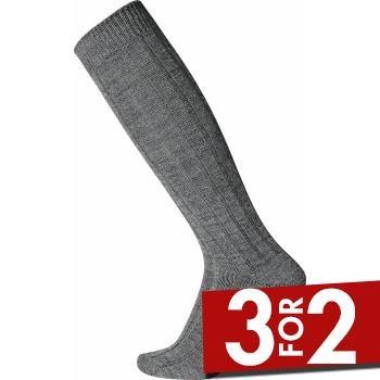 Egtved Strømper Wool Kneehigh Sock Lysgrå Str 45/48 Herre