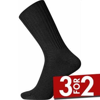 Egtved Strømper Wool Ribbed Sock Svart Str 45/48