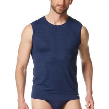 Bruno Banani Check Line 2 0 Tanktop Marine polyamid Medium Herre