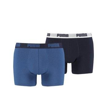 Puma 2P Basic Boxer Marine/Blå bomull Small Herre