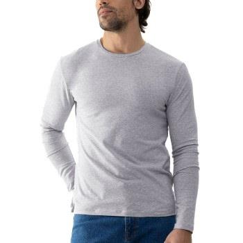 Mey Relax Long Sleeves Gråmelerad bomull Small Herre