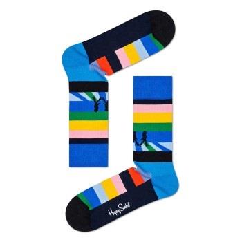 Happy socks Strømper Beatles Legend Crossing Sock Blå Mønster bomull S...