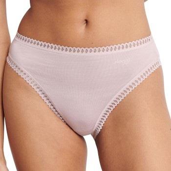 Sloggi Truser 3P GO Crush High Leg Briefs Sand/rosa bomull Small Dame