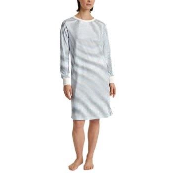 Calida Cotton Stripes Nightdress Lysblå Stripet bomull Small Dame