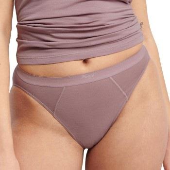 Sloggi Truser 2P Ever Ease Tai Briefs Gammelrosa bomull Small Dame