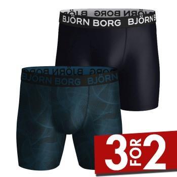 Björn Borg 2P Performance Boxer 1727 Multi-colour-2 polyester Medium H...