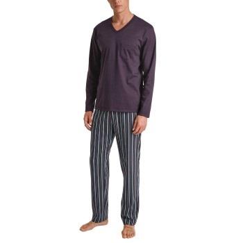 Calida Relax Streamline 5 Pyjama Plomme bomull Small Herre