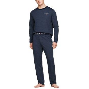 Tommy Hilfiger Long Sleeve Jersey PJ Set Marine Medium Herre