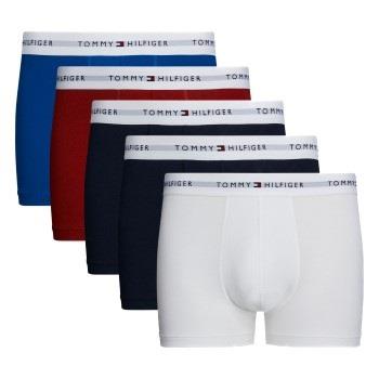 Tommy Hilfiger 5P Signature Cotton Essential Trunk Blå/Rød bomull Larg...