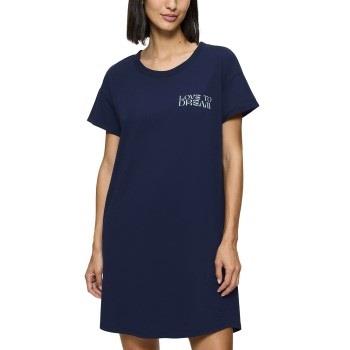 Triumph Nightdress Short Sleeve Marine bomull 36 Dame