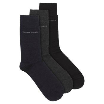 Tiger of Sweden Strømper 3P Essential Abramio Socks Marine/Grå Str 43/...