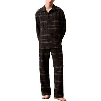 Calvin Klein Men Flannel Sleep Pant Svart bomull Medium Herre