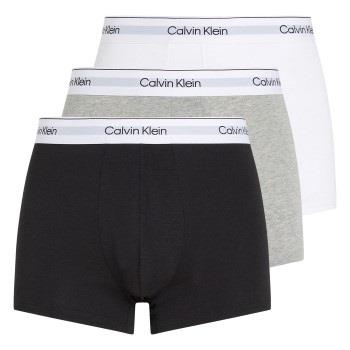 Calvin Klein 3P Modern Cotton Stretch Trunk Hvit/Grå bomull 3XL Herre