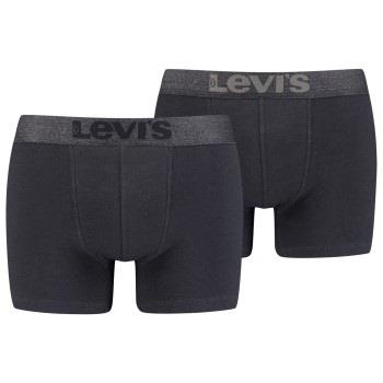 Levis 2P Organic Cotton Base Boxer Svart bomull Small Herre