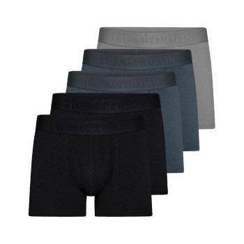 Resteröds 5P Gunnar Bamboo Boxer Svart/Blå XX-Large Herre