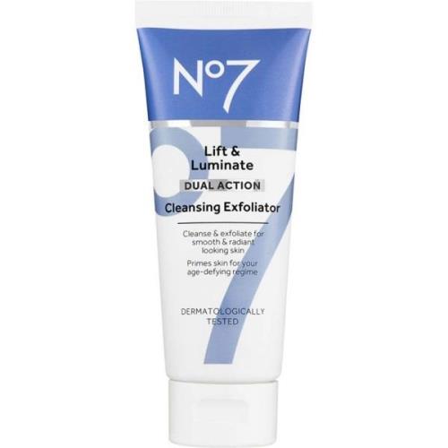 No7 Lift & Luminate Dual Action Cleansing Exfoliator for Refreshed Ski...