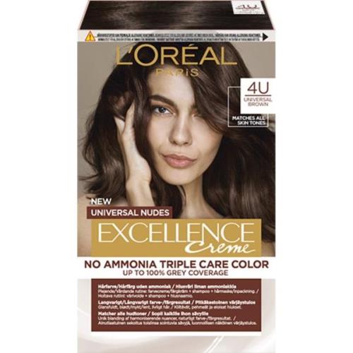 L'Oréal Paris Excellence Universal Nudes Brown 4U - 1 pcs