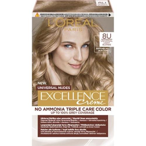 L'Oréal Paris Excellence Universal Nudes Light Blonde 8U - 1 pcs