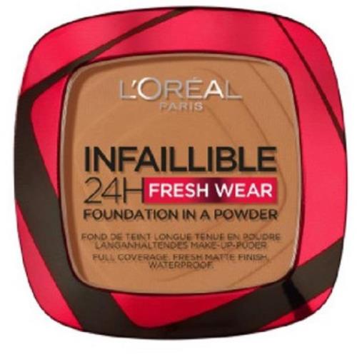 L'Oréal Paris Infaillible 24H Fresh Wear Powder Foundation Sienna 355 ...