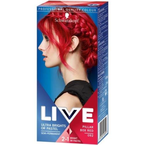 Schwarzkopf Live Ultra Brights 92 Pillar Box Semi-permanent - 80 ml