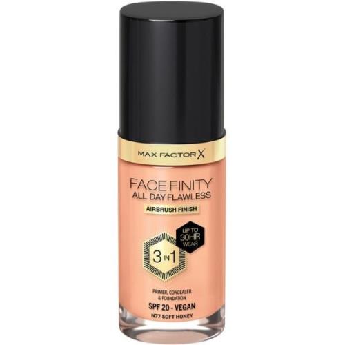 Max Factor All Day Flawless 3in1 Foundation 77 Soft Honey