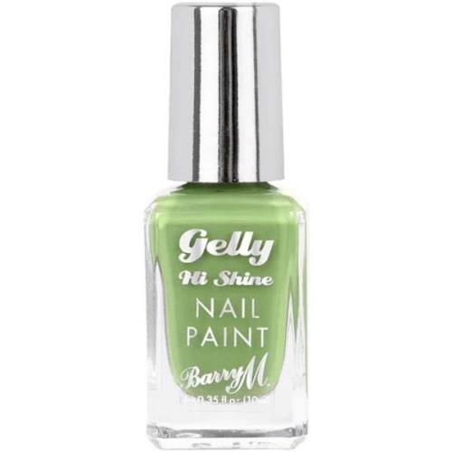 Barry M Gelly Hi Shine Nail Paint Pear - 10 ml