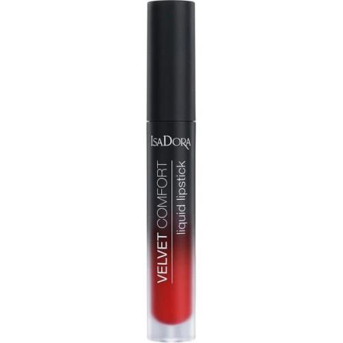 IsaDora Velvet Comfort Liquid Lipstick Ravish Red - 4 ml