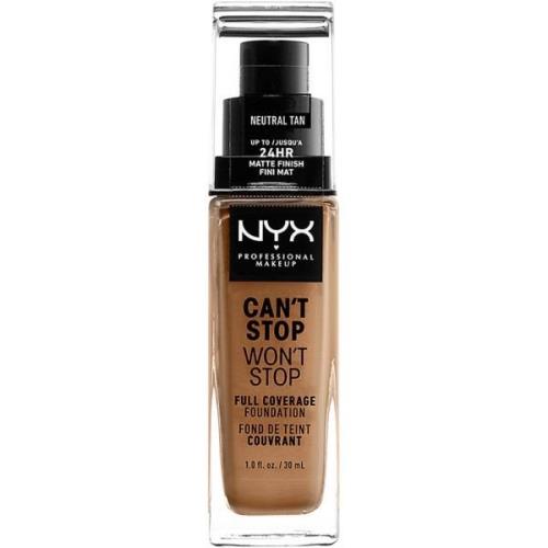 NYX Professional Makeup Can't Stop Won't Stop Foundation Neutral tan -...