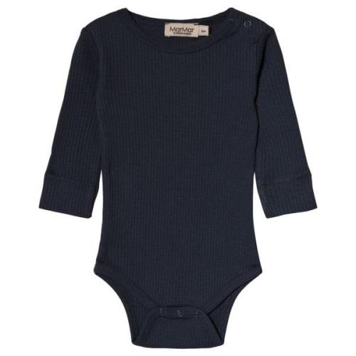 MarMar Copenhagen Rib Baby Body Marineblå | Blå | 2 months
