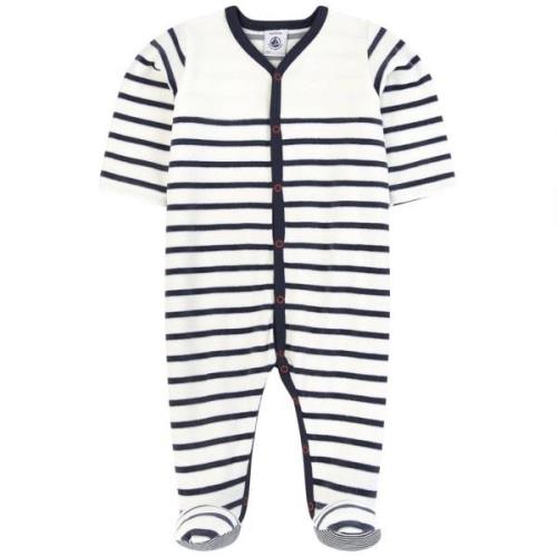 Petit Bateau Stripe Sparkedress Baby Navy/Hvit | Marineblå | 12 months