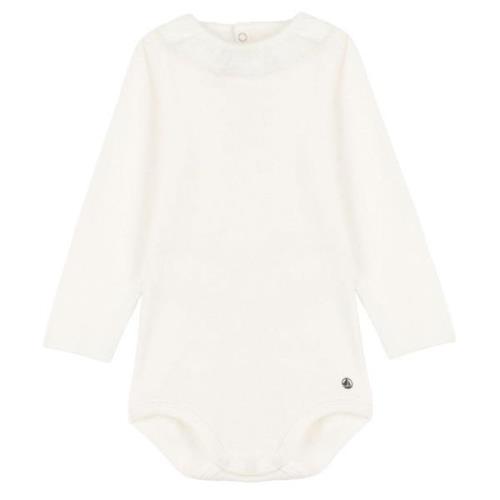 Petit Bateau Baby Body Med Volangkrage Marshmallow White |  | 18 month...