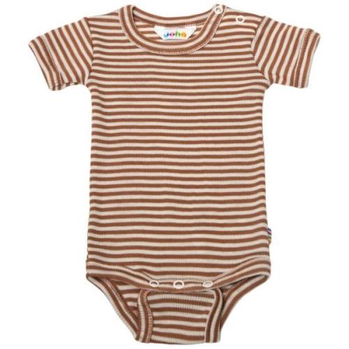 Joha Stripete Baby Body Brun | Brun | 60 cm