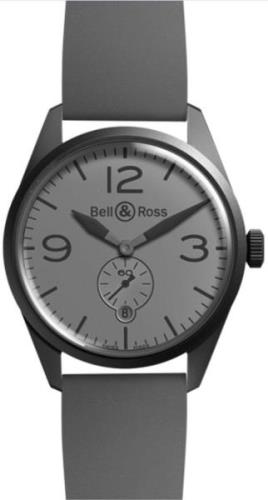 Bell & Ross Herreklokke BRV123-COMMANDO BR 123 Grå/Gummi Ø41 mm