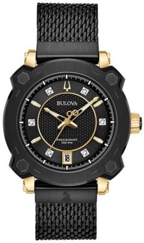 Bulova Dameklokke 98P173 Precisionist Sort/Stål Ø38 mm