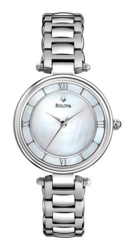 Bulova Dameklokke 96L185 Dress Blå/Stål Ø29 mm