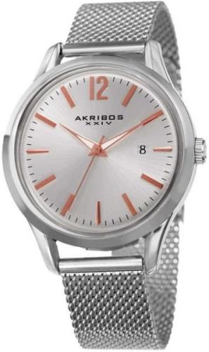 Akribos XXIV Herreklokke AK920SS Sølvfarget/Stål Ø41 mm