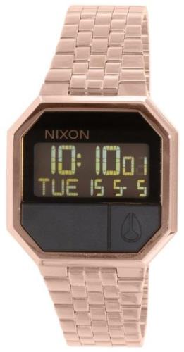 Nixon Herreklokke A158897-00 The Re-Run LCD/Rose-gulltonet stål