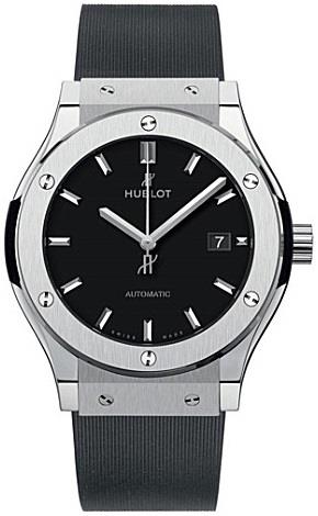 Hublot Herreklokke 542.NX.1171.RX Classic Fusion Sort/Gummi Ø42 mm