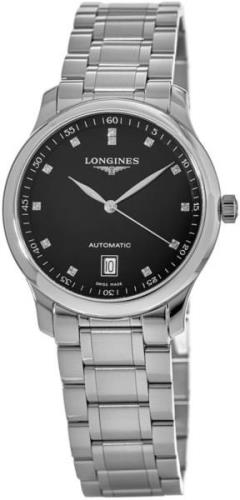 Longines Herreklokke L2.628.4.57.6 Master Sort/Stål Ø38.5 mm