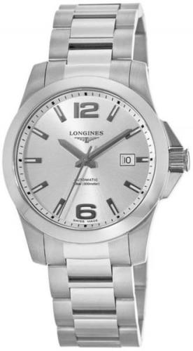 Longines Herreklokke L3.777.4.76.6 Conquest Sølvfarget/Stål Ø41 mm