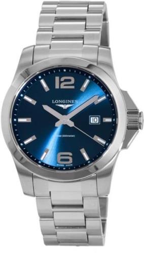 Longines Herreklokke L3.760.4.96.6 Conquest Blå/Stål Ø43 mm