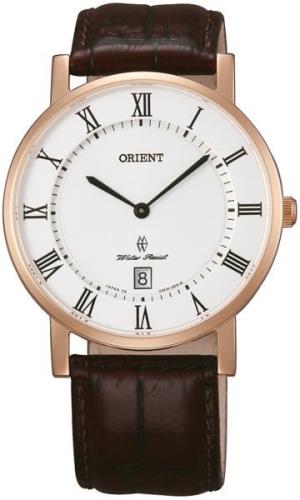 Orient Herreklokke FGW0100EW0 Classic Hvit/Lær Ø38 mm