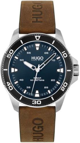 Hugo Boss Herreklokke 1530220 Street Diver Blå/Lær Ø44 mm